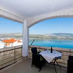 Holidays Slanada With Terrace And Sea View, Near The & Town Trogir, Free Parking, Quiet Place On Peninsula Ciovo Apartment